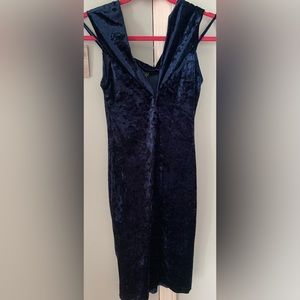 Velvet blue dress